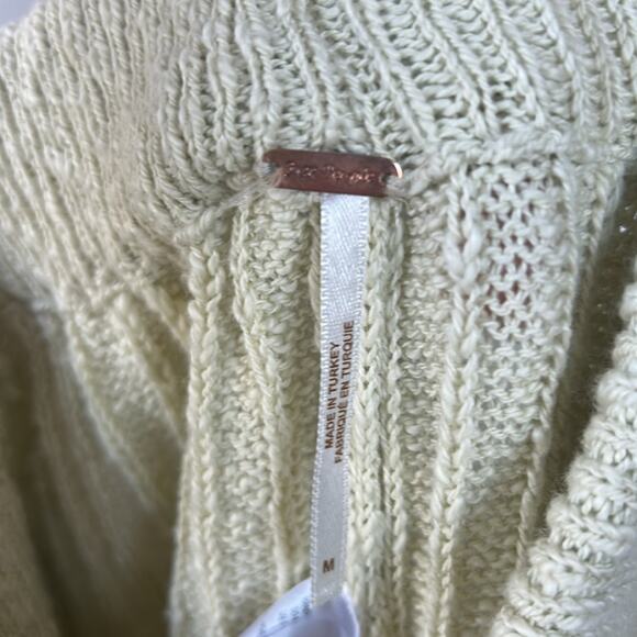 Free People Ocean Drive Knit Wide Leg Pants in Opal Silk Size Medium Gently Used - Picture 3 of 6